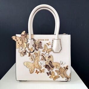 Michael Kors Mercer Butterfly Leather Bag